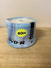 Playo 1-16X 4.7GB 120 Minutes DVD-R - Pack of 60- Factory Sealed