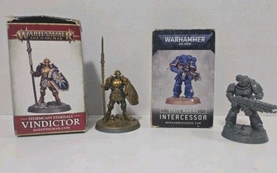 2021-WARHAMMER-40000-STORMCAST ETERNALS-VINDICATOR/SPACE MARINE INTERCESSOR-LOT