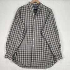Ralph Lauren Blake Shirt Mens Large Long Sleeve Plaid Preppy Pony Button Up