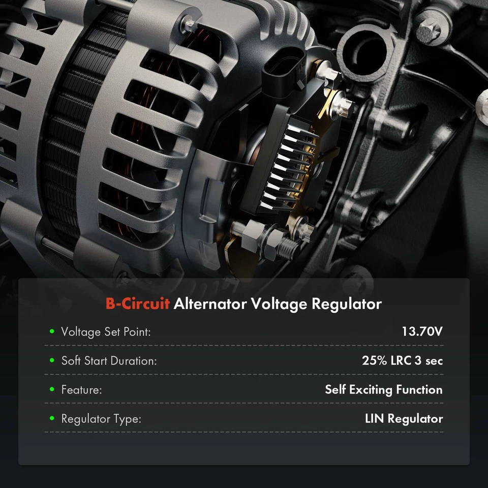Regulador de voltaje del alternador para Ford Focus Grand C-Max 13.7V B-Circuit 5702H7 Foto 2 de 4