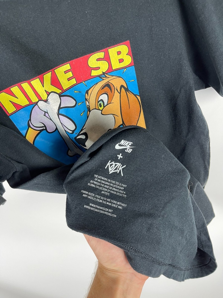 Nike SB x Kozik vintage dog bone big logo tee shirt | eBay