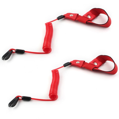 2PCS Stop Kill Key Floating Safety Wrist Lanyard For Yamaha Jet Ski Wave Runner - Picture 2 of 8