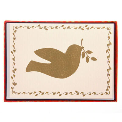 Graphique Hammered Dove Large Signature Boxed Cards 15ct w
