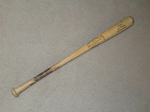 Jim Pearsall H&B Game Used Bat Red Sox Indians Angels - Picture 2 of 6