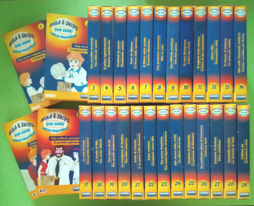 Vhs Mila E Shiro Lot Serie 29 Videokassetten Ita Animation Volleyball (V157)