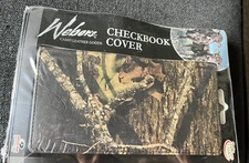 Webers Camo Leather Checkbook Cover 7 Storage Pockets NIP