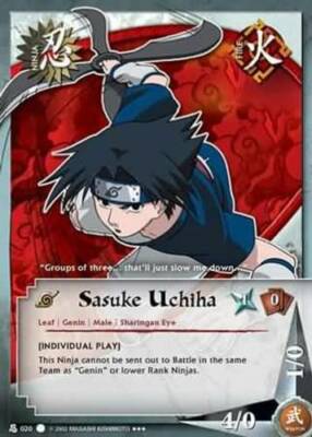 Sasuke Uchiha - Super Rare - N-020 - Super Rare - 1st Edition