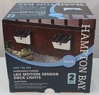 Hampton Bay Wireless Linked LED Motion Sensor Solar Deck Lights 1005 706 480  -N