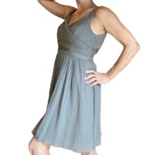 J.Crew Heidi Dress Dove Gray Dress Wedding Knee Length Flowing Sleeveless Size 6