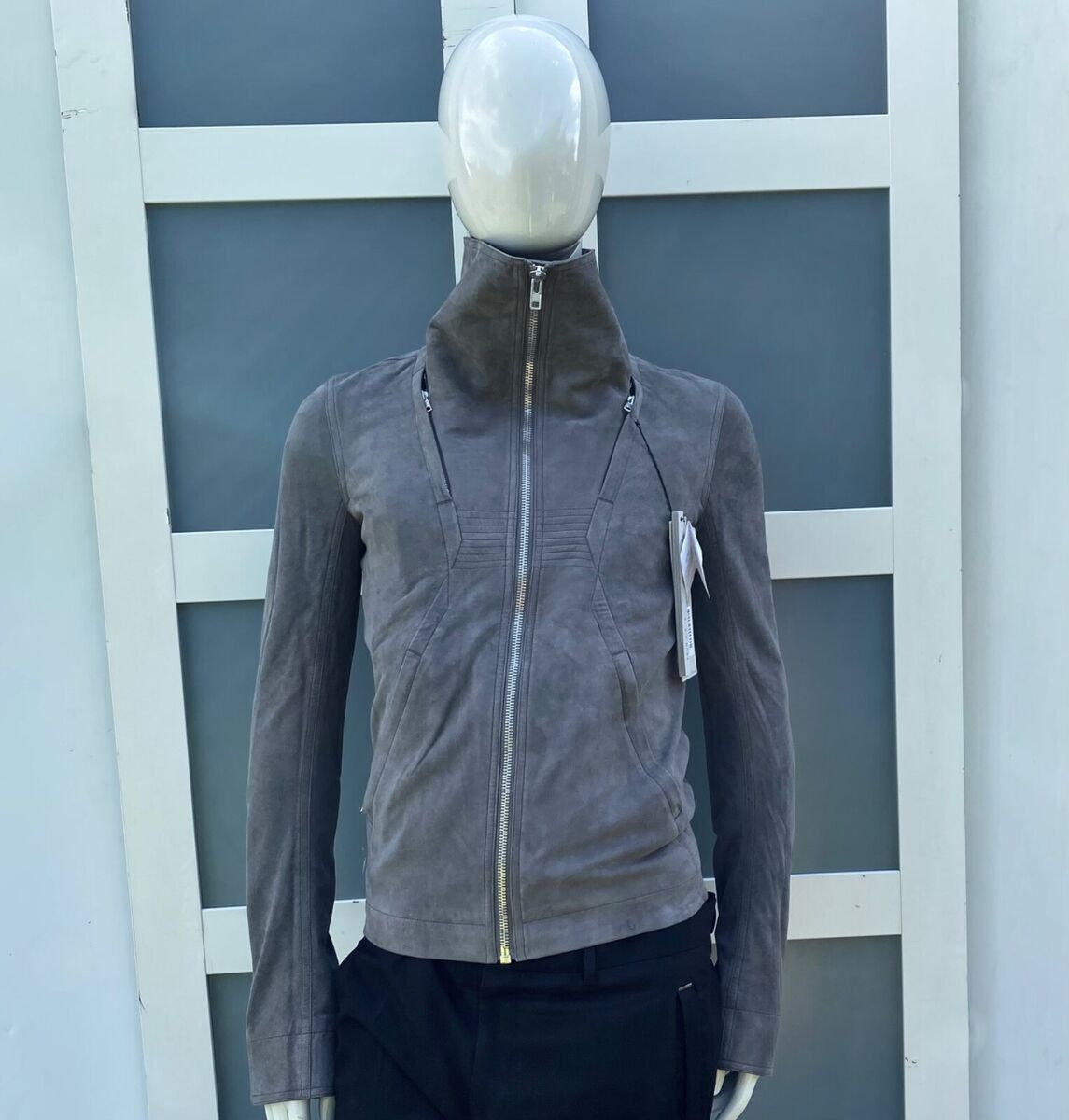 Rare & Gorgeous Rick Owens SS15 Slim Fit Suede Leather Dark Rare & Gorgeous Rick Owens SS15 Slim Fit Suede Leather Dark