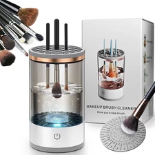 Electric Makeup Brush Cleaner Machine,Portable Makeup Brush Cleaner with Cosmeti