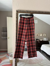 1970s Women  s Plaid Trousers