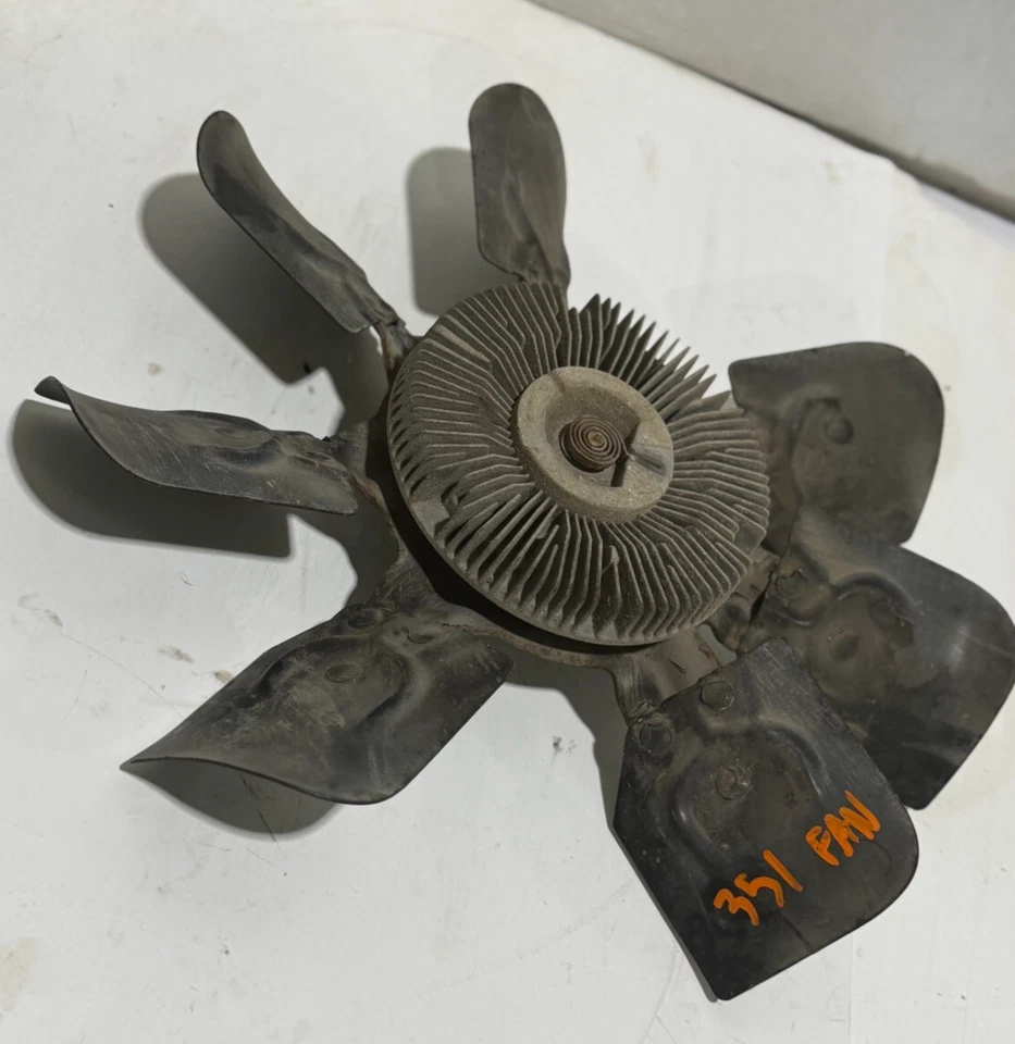 Ford F150 1996 F250 F350 351 W motor 5,8 L ventilador de refrigeración del radiador usado OEM Foto 4 de 4