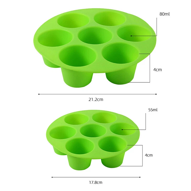 Air Fryer Silicone Pot Baking Basket Oven Muffin Cup Cake Mold Tray Microwavable