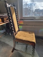 Stunning Antique  BarleyTwist Victorian  Chair - MADE IN ENGLAND