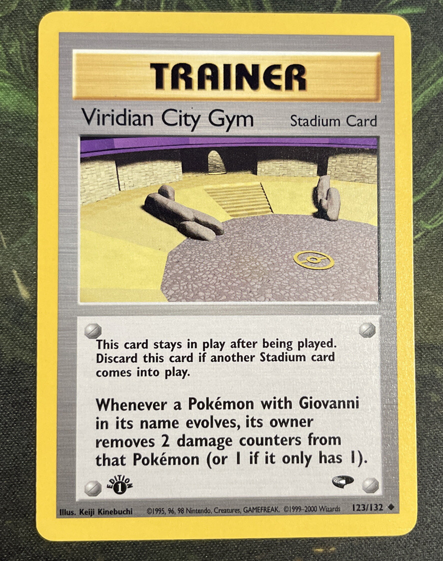 1st Edition Viridian City Gym 123/132 - Gym Challenge - Near Mint