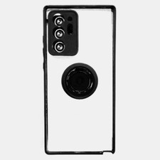 For Samsung Note 20 Rugged Magnetic Ring Case w/ Lens Cover CLEAR/BLACK