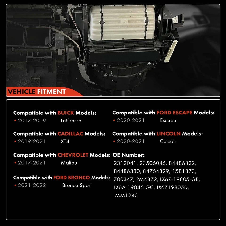 Heater Blower Motor Resistor for Chevy Malibu 2017-2021 Ford Escape 2020-2021 - Image 3 of 4