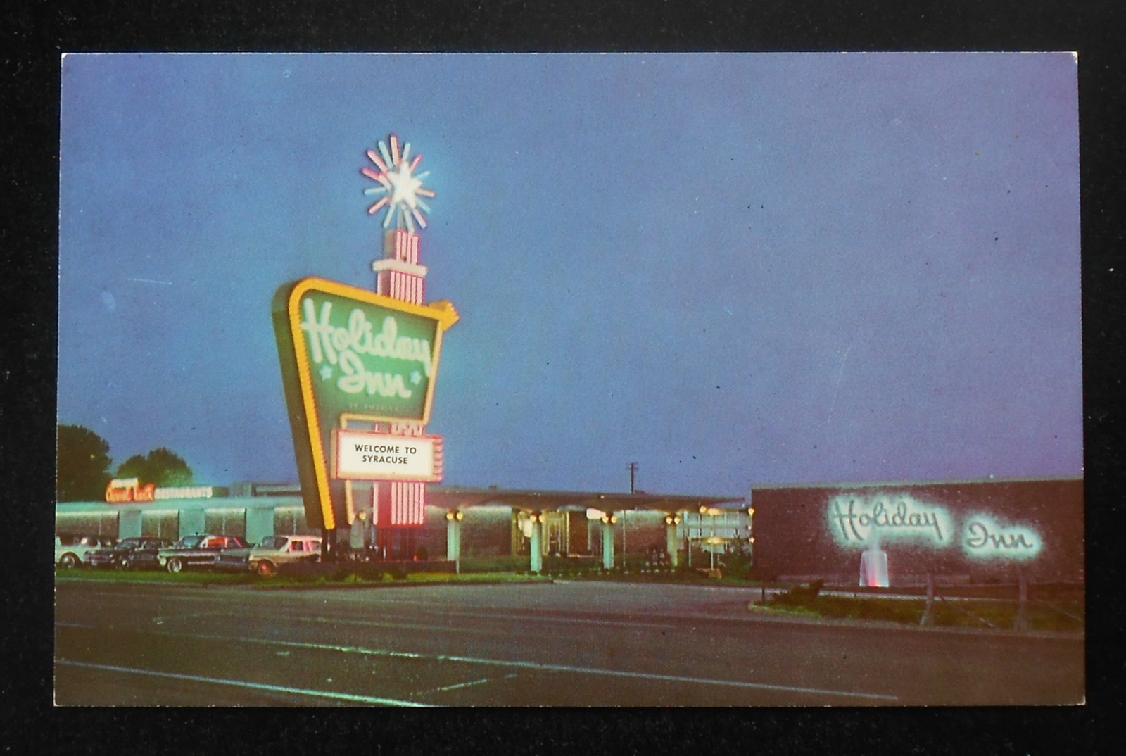 1960s The Great Sign Holiday Inn at Night State Fair Blvd Farrell Rd
