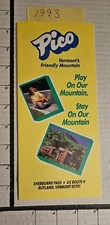 1993 PICO SKI AREA BROCHURE. MINT