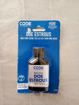 Code Blue Doe Estrous - NEW IN PACKAGE - 100% Pure From One Deer DPP 