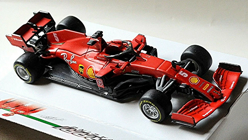 Ferrari SF1000 #5 S.Vettel Austria Gp 2020 Austria Mattrot Rosso 1.43 Bburago - Immagine 2 di 4