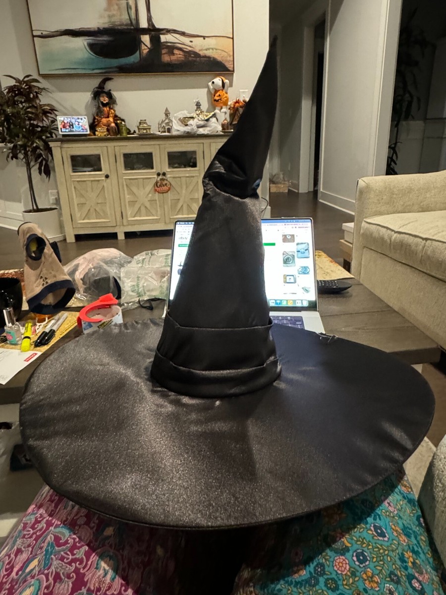 Oz ThE GrEaT AnD PoWeRfuL~WICKED WITCH~HAT+HOOD~Adult~Child  display picture 3