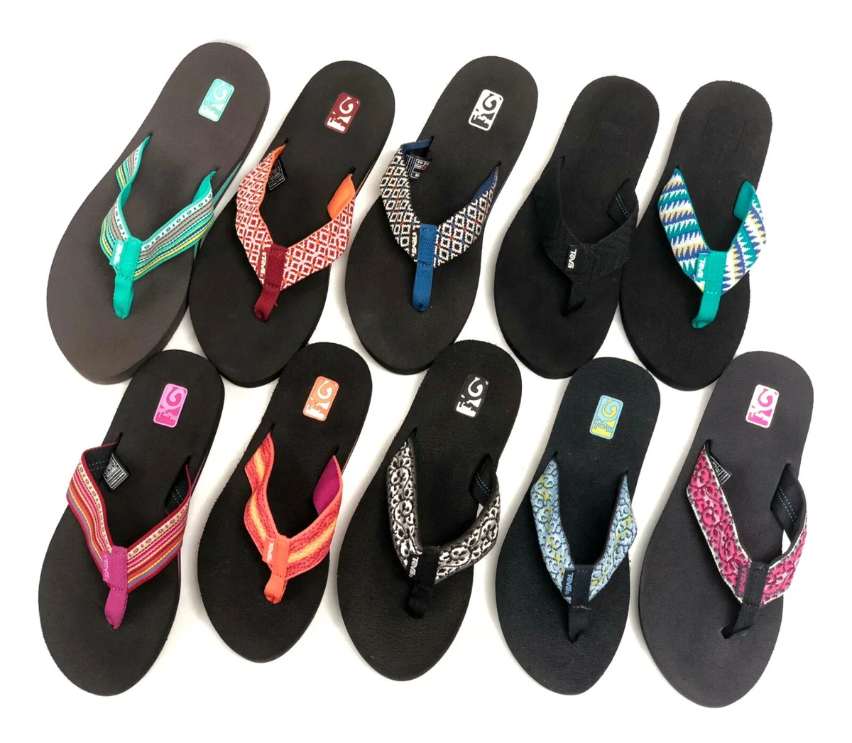 Teva Women s Mush II Flip Flops Sandals Thongs Multiple Colors 4198