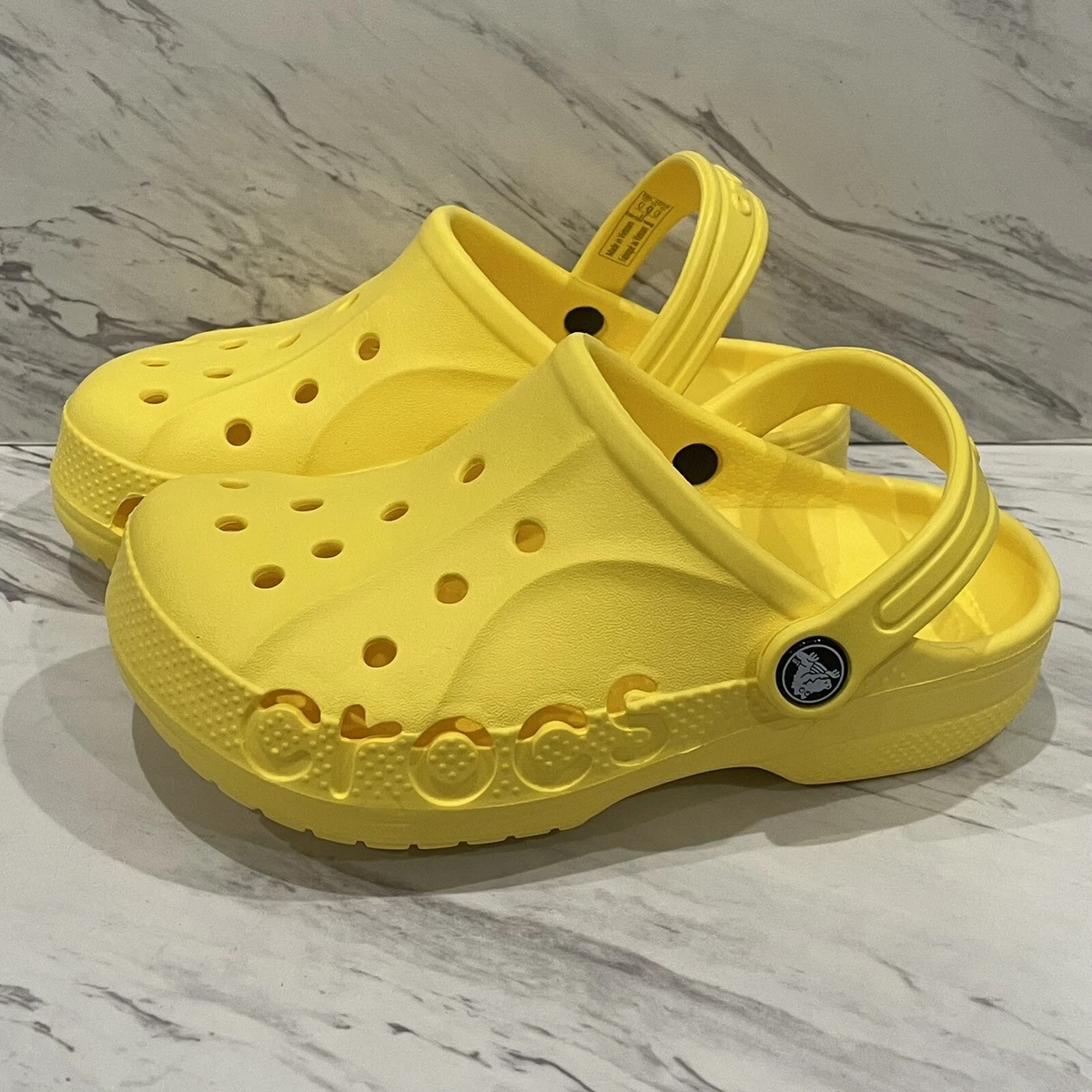 Crocs Baya Clog K 205483 7C1 Yellow Lemon Kids Unisex Size j1 eBay
