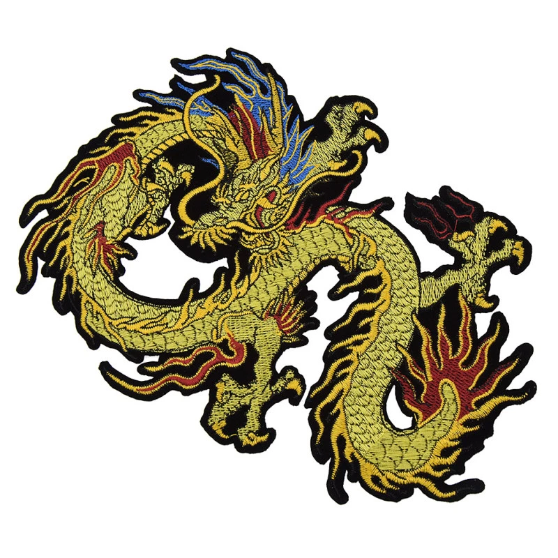 Embroidery Dragon Patch Applique Sew On Fabric DIY Bag Coat Jeans Decoration 1pc - Image 4 of 4