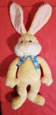 Gund Bunny Piernas Largas Conejo Felpa Amarillo Rosa Nariz Flor Arco Ble 3625