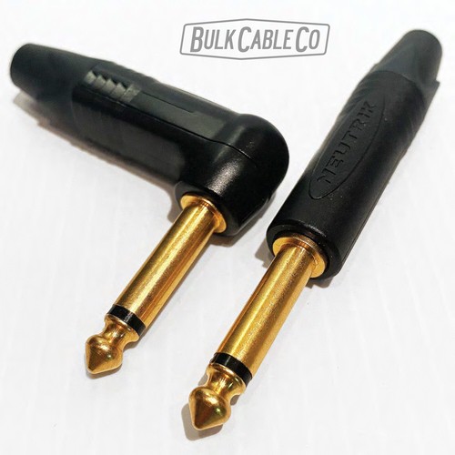 3 FT - CABLE DE GUITARRA MOGAMI 2524 - ENCHUFES DORADOS NEUTROS RA A RECTOS ST - Imagen 11 de 12