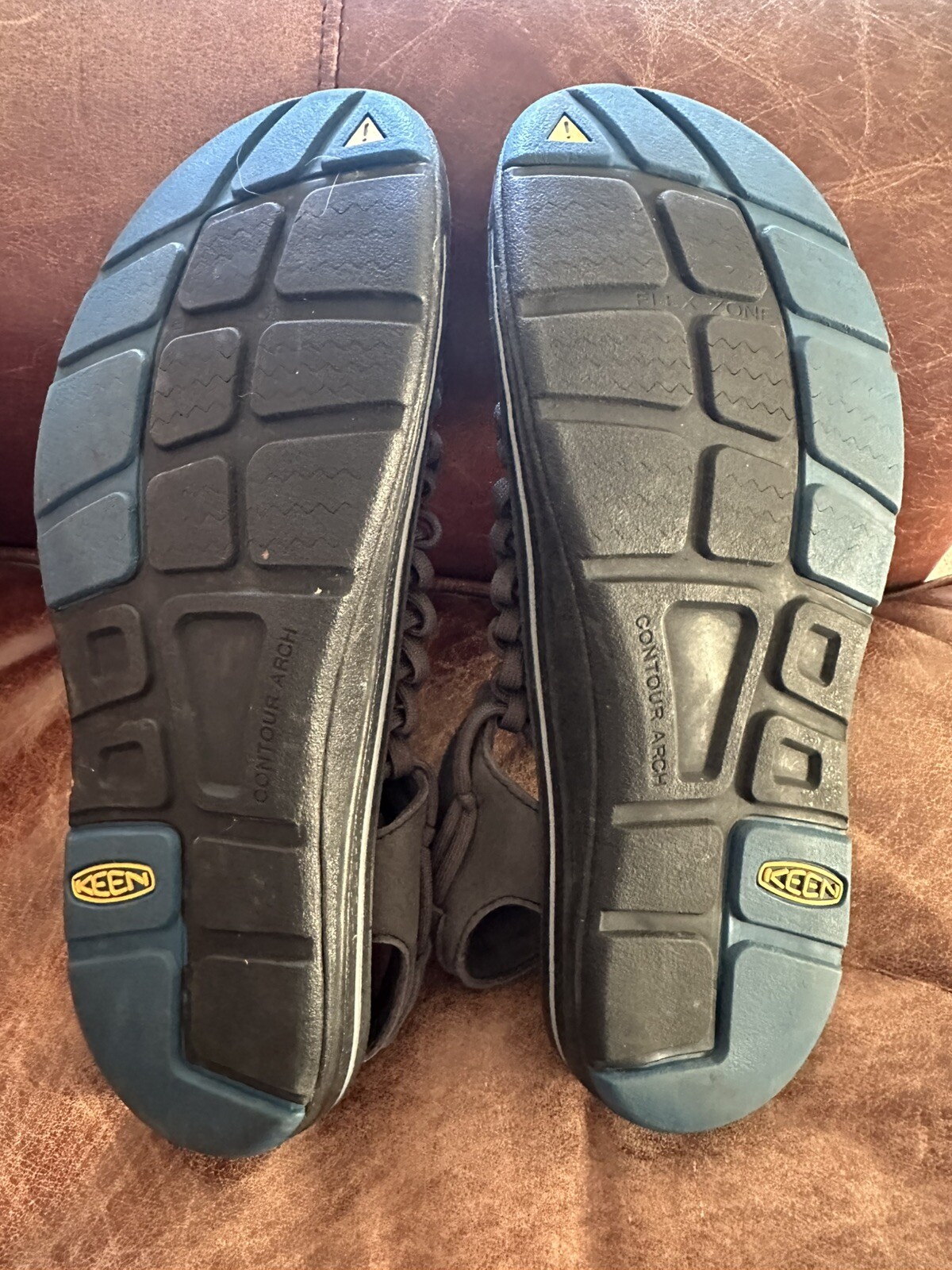 KEEN Uneek sandali neri da pescatore escursionismo corda intrecciata scarpe corda UOMO 9 5 42 5