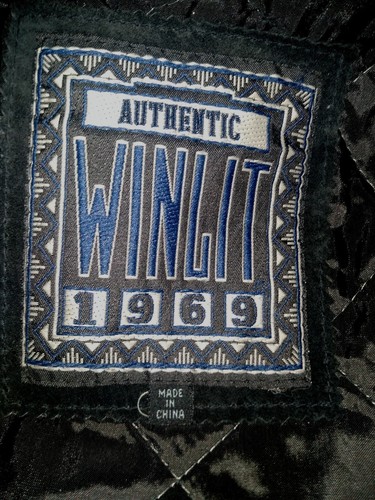NWT Vintage Winlet 1969 Suede Leather Hooded Jacket Aztec Native American Sz L - Picture 11 of 11