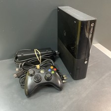 Microsoft Xbox 360 E Black Console (PAL) - Tested Working - Free Post