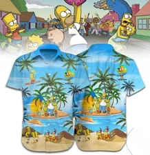 Simpsons Family Beach Summer Vibe Hawaiian Shirt