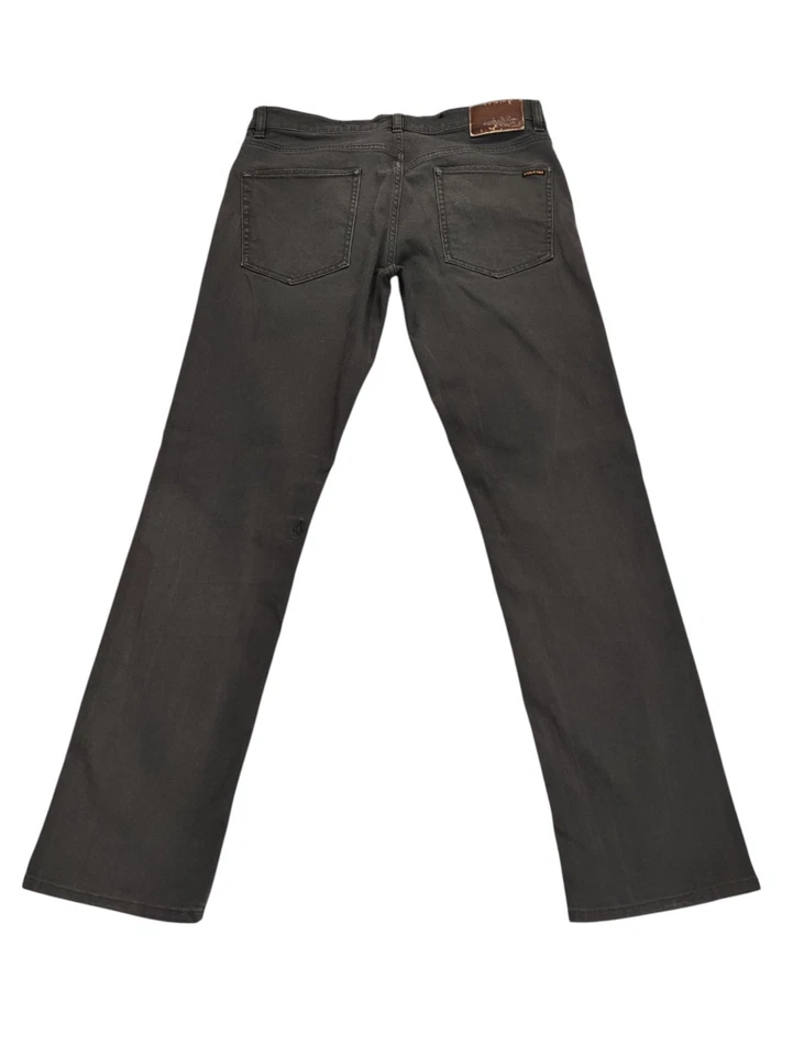 Volcom Solver Jeans Men's Size 33W 31L Grey Denim Modern Straight Stretch - Image 4 of 4