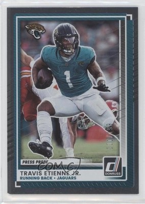 2025 Panini Donruss Press Proof Silver 1/199 Travis Etienne Jr #141 ib6