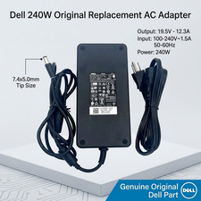 Dell Alienware 17 R1 R2 R3 R4 R5 15 R1 R2 R3 R4 Laptop Charger 240W 19.5V 12.3A