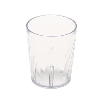 G.E.T. Vintage Swirl Unbreakable Restaurant Tumblers (Set of 12) 6 Ounce Clea...