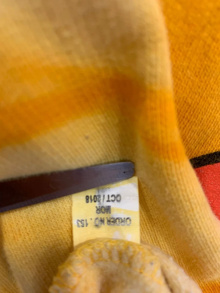 Santa Cruz x Bob Esponja Pantalones Cuadrados Tie-Dye Sudadera con Capucha Amarillo Naranja 2019 Talla M #104 Foto 4 de 4