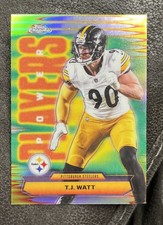 2025 Topps Chrome T.J. Watt Steelers Power Players Refractor PP-39