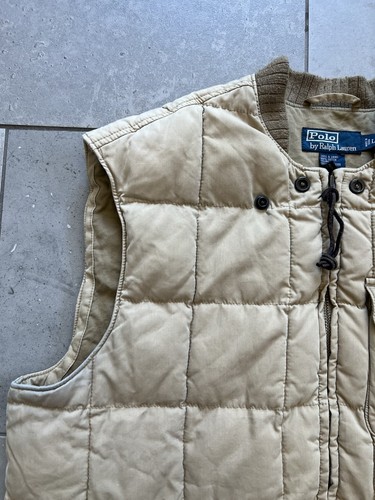 Vintage Polo Ralph Lauren Quilted Puffer Utility Cargo Fishing Vest Jacket Sz L - Picture 4 of 23