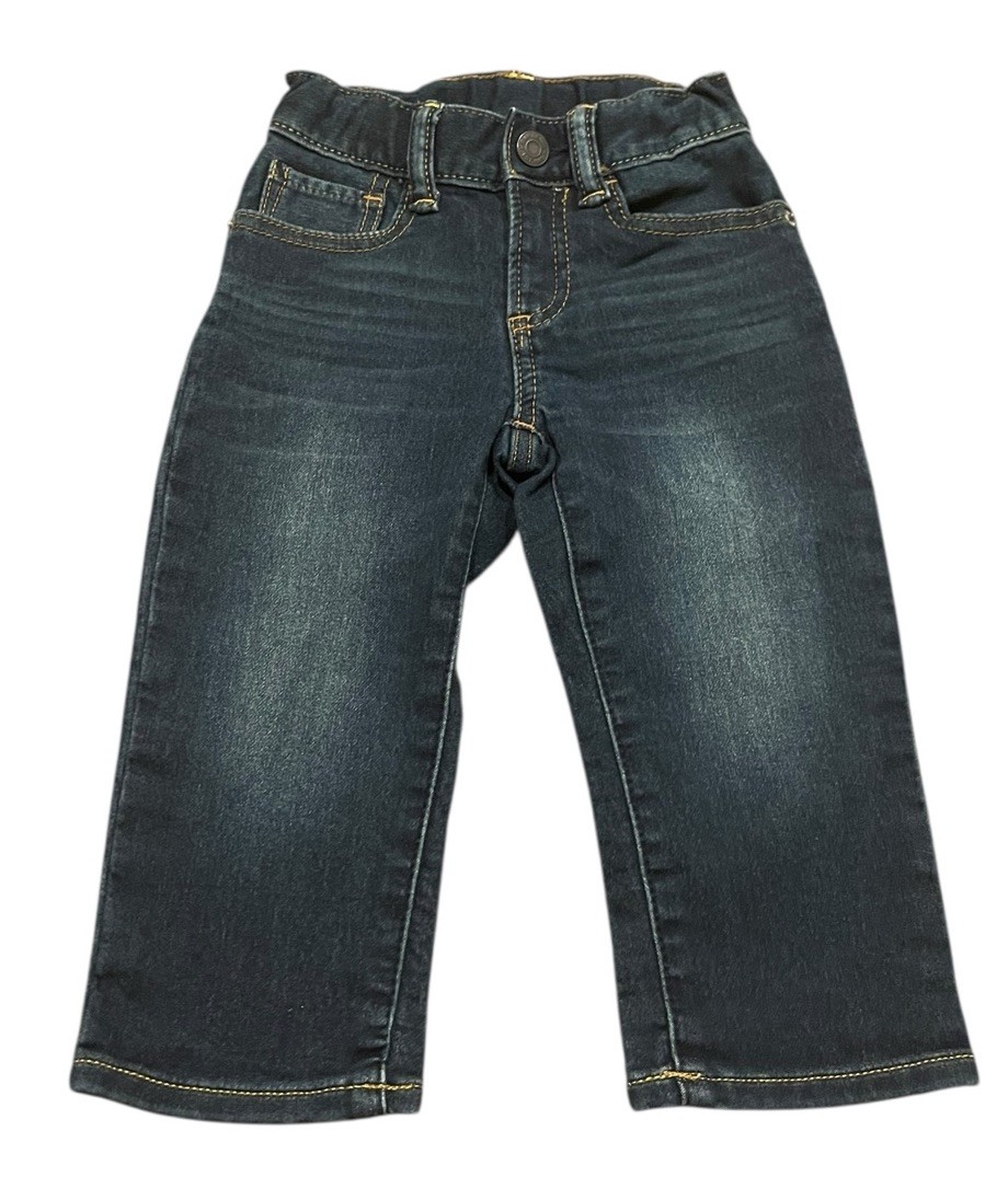 18&ndash;24 Months Adjustable Waist Dark Wash Denim