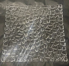 11” Tiffany & Co. Sierra Square Crystal Platter