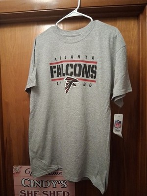 NFL Team Apparel Atlanta Falcons Year Established Design Gray T-Shirt Size Large