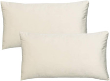 Beige Lumbar Velvet Soft Solid Throw Pillow Decorative Rectangle Cozy Cushion C