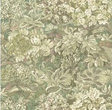 Wallpaper Walls Republic Albany Parsons Wood Green Foilage Flowers ~ 2 Rolls