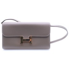 Hermes Constance Long Etoop Shoulder Bag Wallet Mini Beige Ever Color K Used 0e9