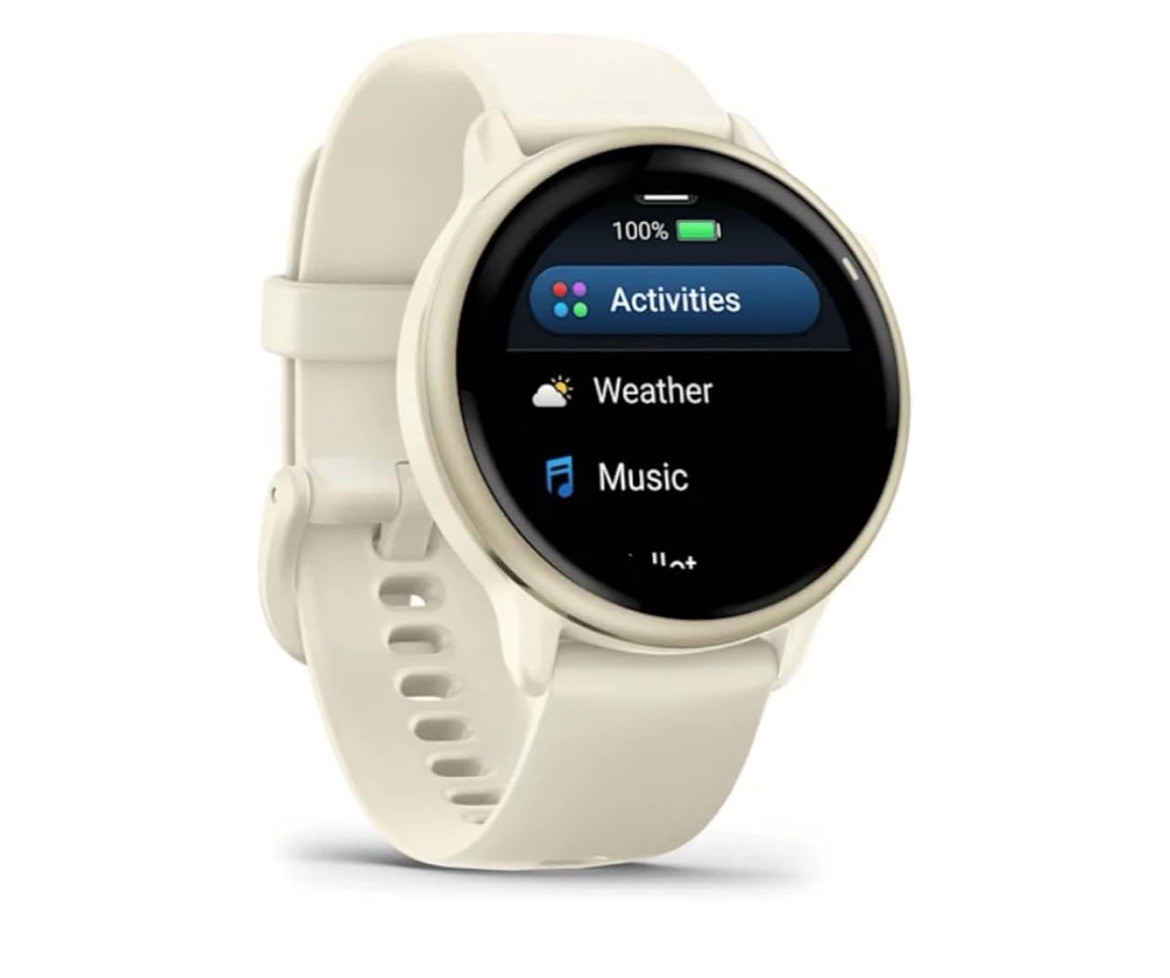 Garmin vivoactive 6 Lunar Gold GPS Smartwatch with Bone Band 010-02985-01